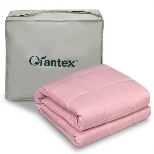 15 lbs 48" x 72" Premium Cooling Heavy Weighted Blanket-Pink