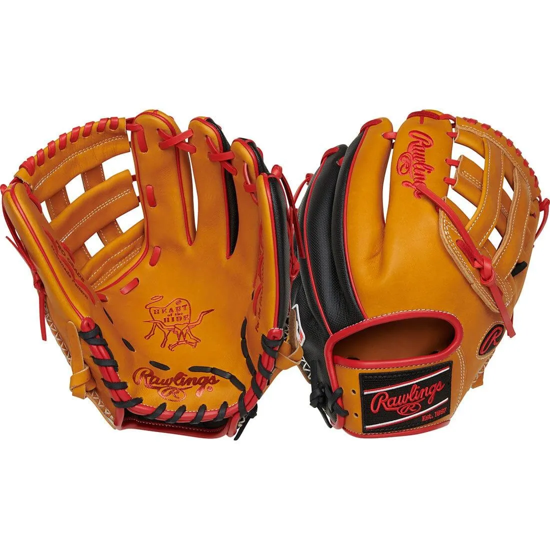 2023 Rawlings Heart of the Hide ColorSync 7.0 12" Infield Baseball Glove: RPRONA28TSS