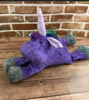 2lbs -10lbs Weighted Unicorn or Horse Stuffed Minky Animal Lap Pad -for Comfort, Special Needs, Sleep, Anxiety and Stress Relief - Custom Made