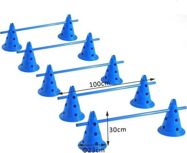 5 Set of Dog Agility Equipment Jumps Kit - Blue