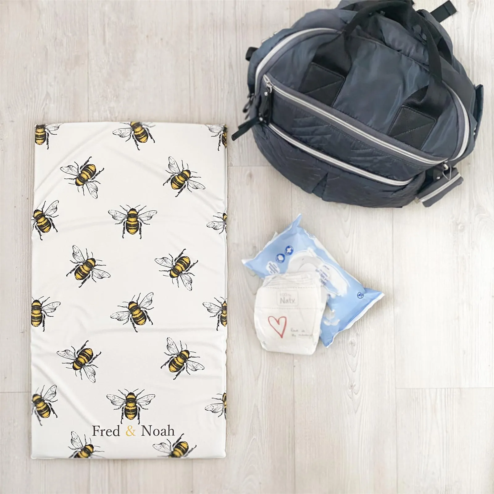 Bee Print Changing Mat