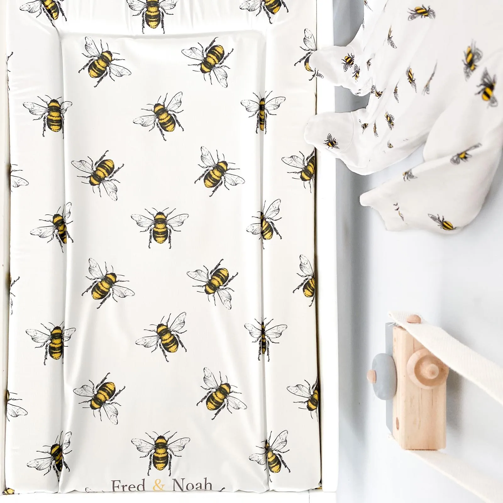 Bee Print Changing Mat