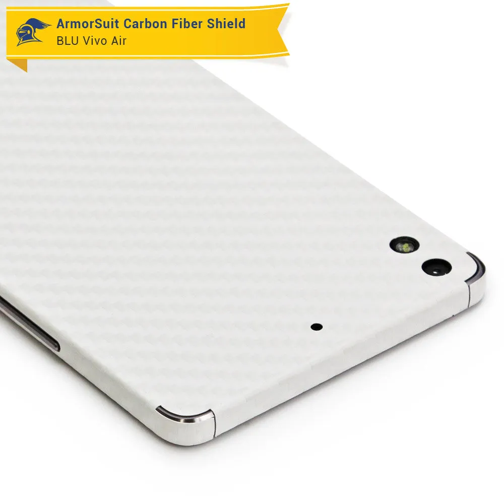 BLU Vivo Air Screen Protector   White Carbon Fiber Skin