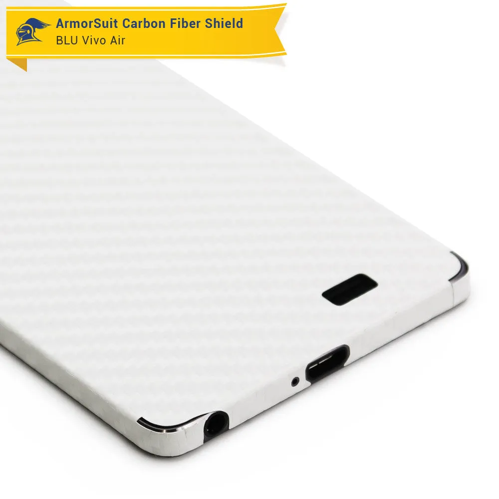 BLU Vivo Air Screen Protector   White Carbon Fiber Skin