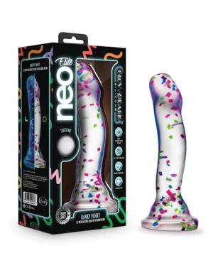 Blush Neo Elite Hanky Panky 7 Inch Confetti Dildo - Glow In The Dark