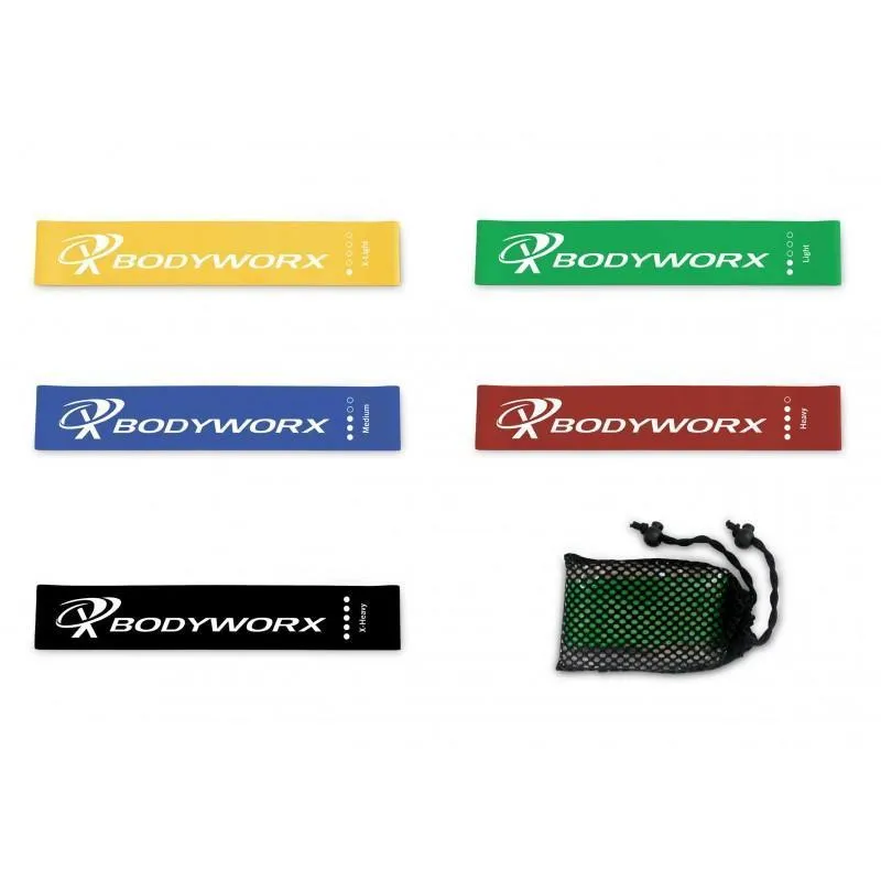 Bodyworx Mini Band Pack - Set of 5 inc. Bag