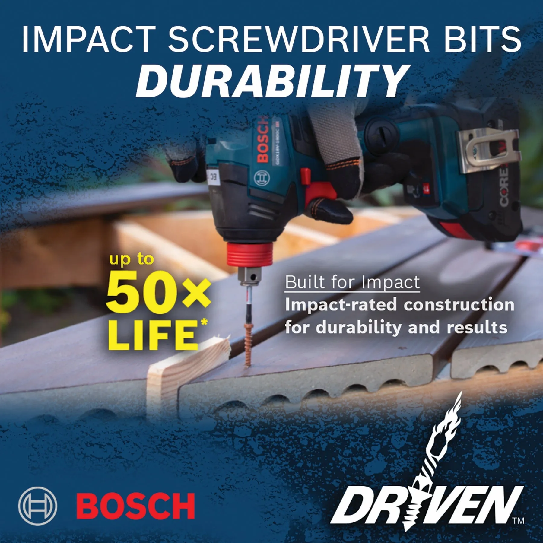 BOSCH ITDPH2102 2 pc. Driven 1 In. Impact Phillips® #2 Insert Bits