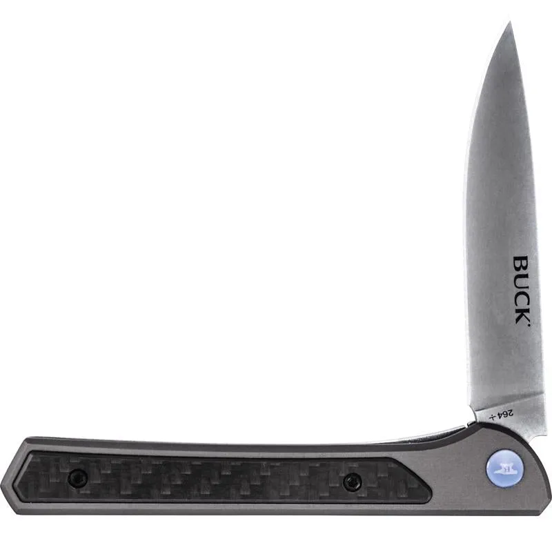 Buck Knives Cavalier Gray 7Cr Stainless Steel 8.1 in. Folding Knife