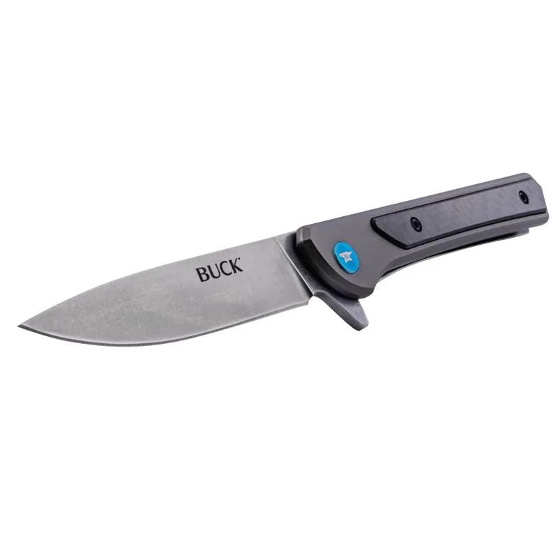 Buck Knives Cavalier Gray 7Cr Stainless Steel 8.1 in. Folding Knife