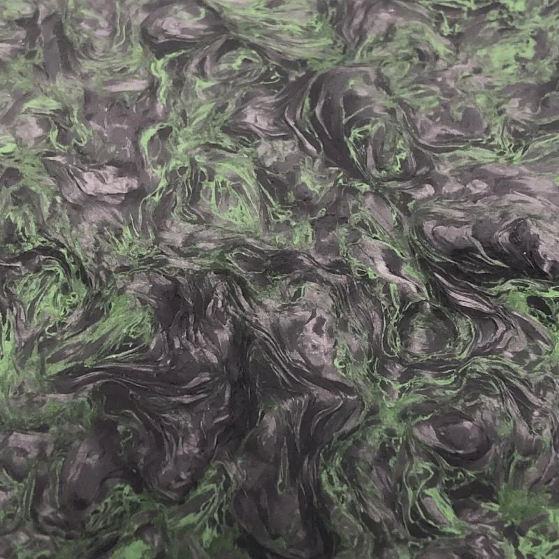 Dark Matter GREEN- Marbled Carbon Fiber by FAT Carbon