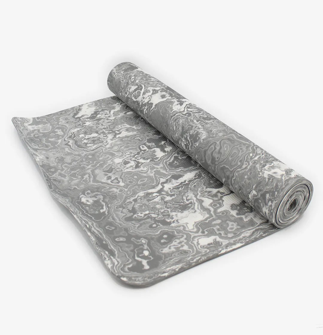 Extra-Long Eco-Friendly Marbled Yoga Mat