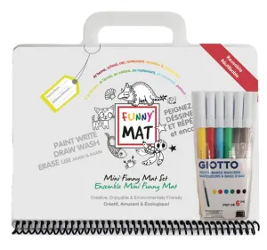 Funny Mat Mini Travel Mat and Marker Set