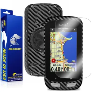 Garmin Edge 1000 Screen Protector   Black Carbon Fiber Skin