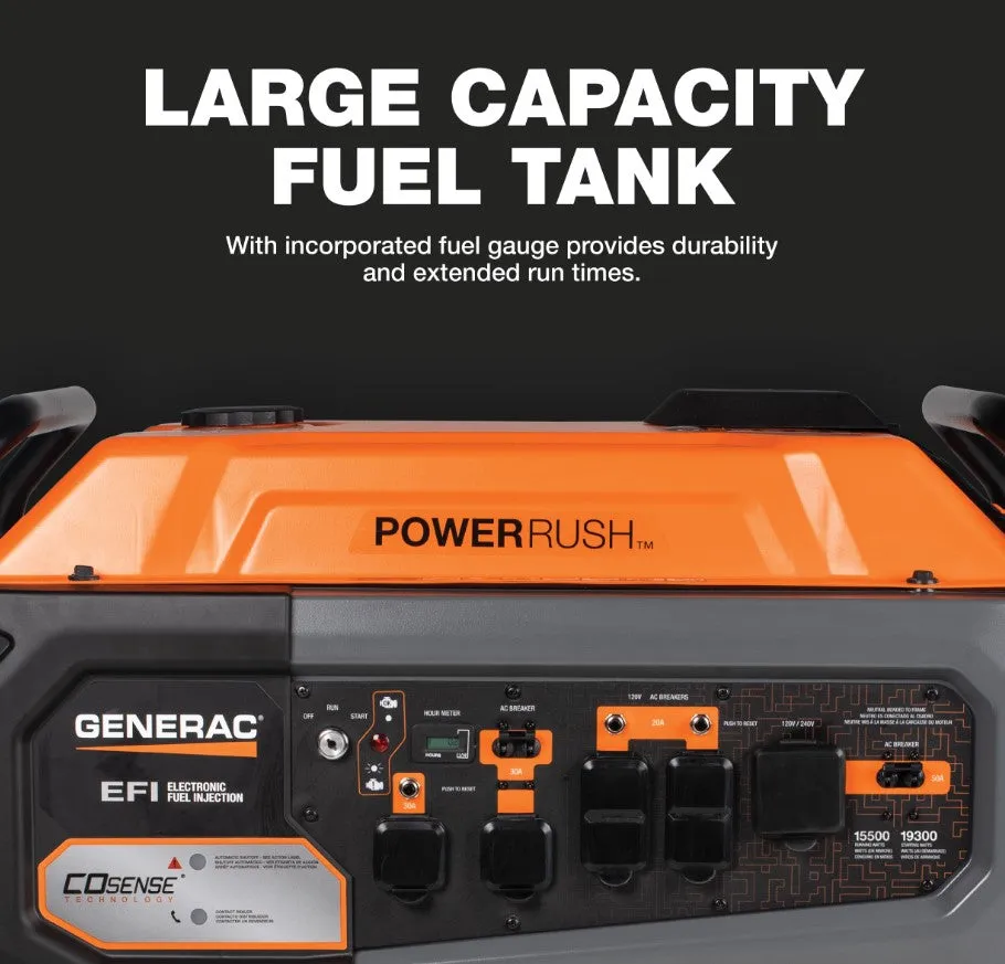 Generac GP15500EFI 15500W/19300W Low THD Gas Generator Electric Start New