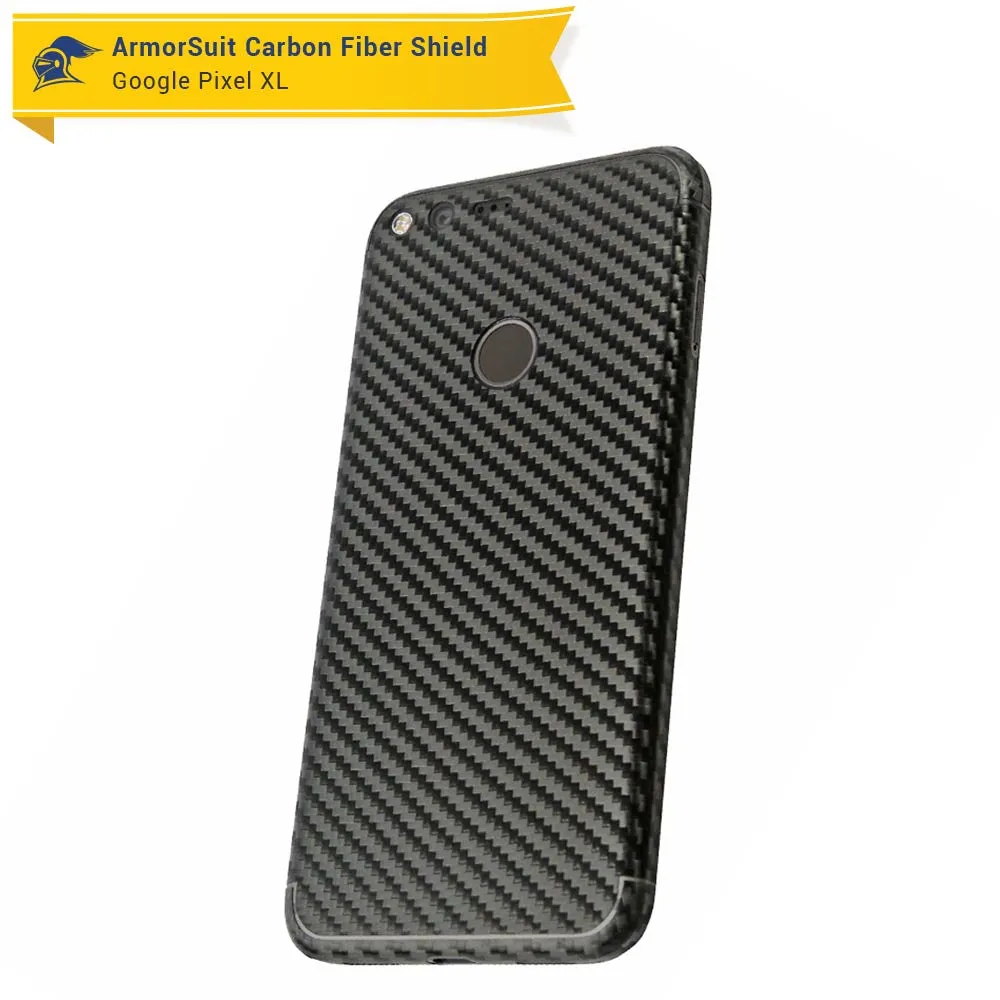 Google Pixel XL Screen Protector   Black Carbon Fiber Skin