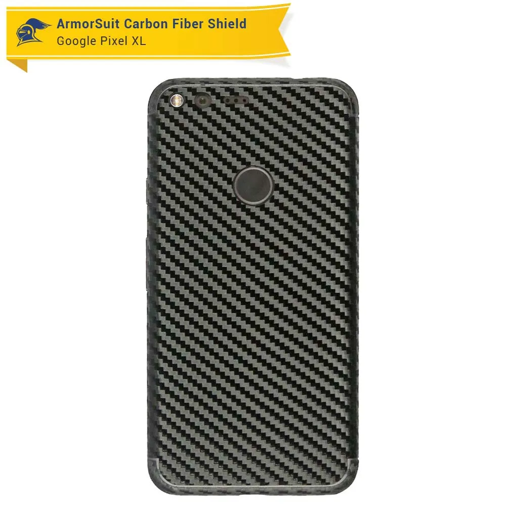 Google Pixel XL Screen Protector   Black Carbon Fiber Skin