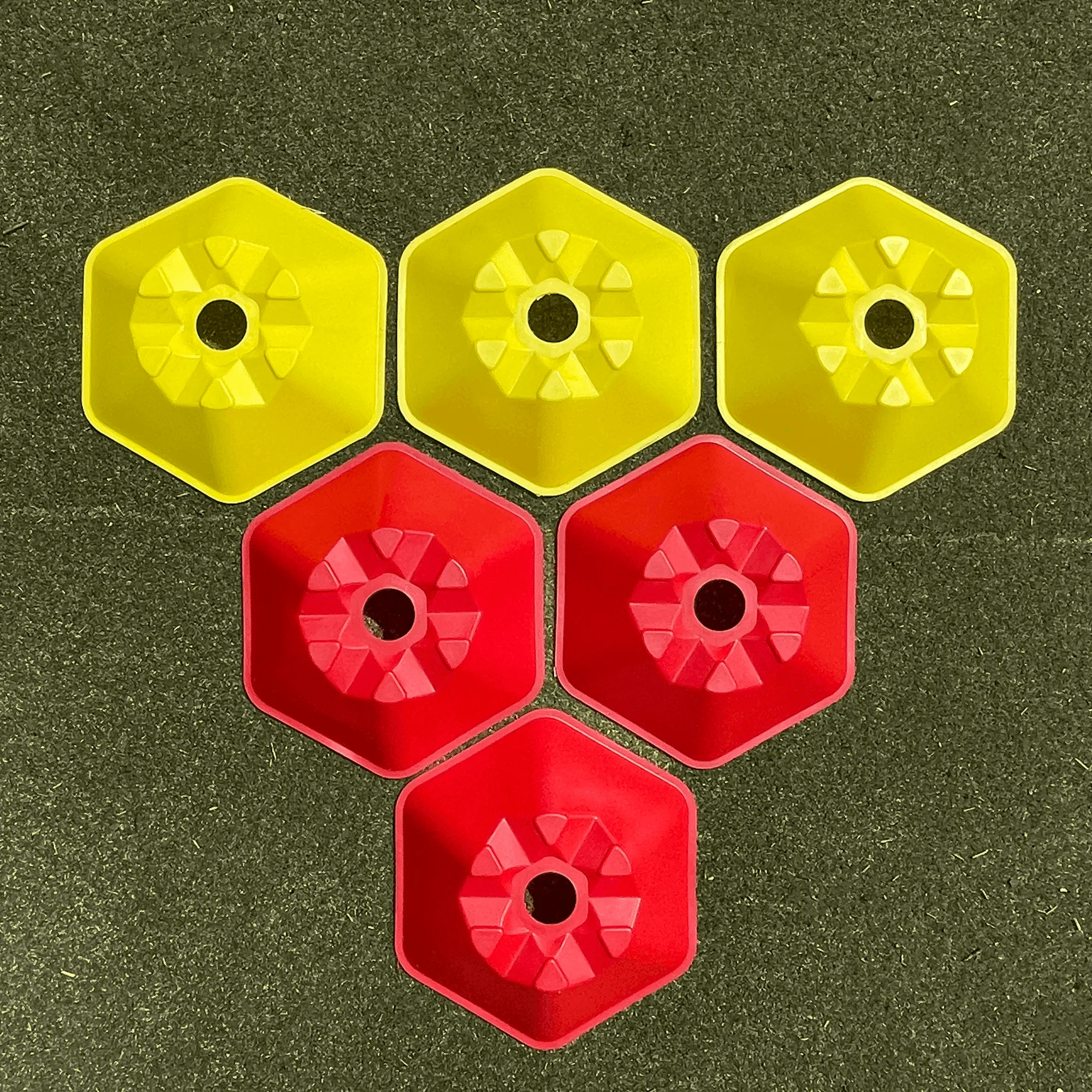 Hexagon Cones for Speed Agility Training  50 Set