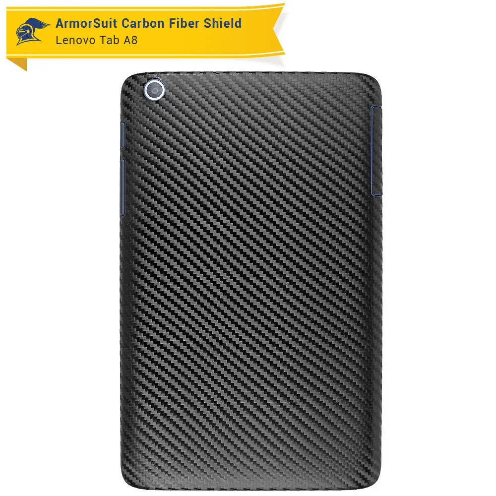 Lenovo Tab A8 Screen Protector   Black Carbon Fiber Film Protector