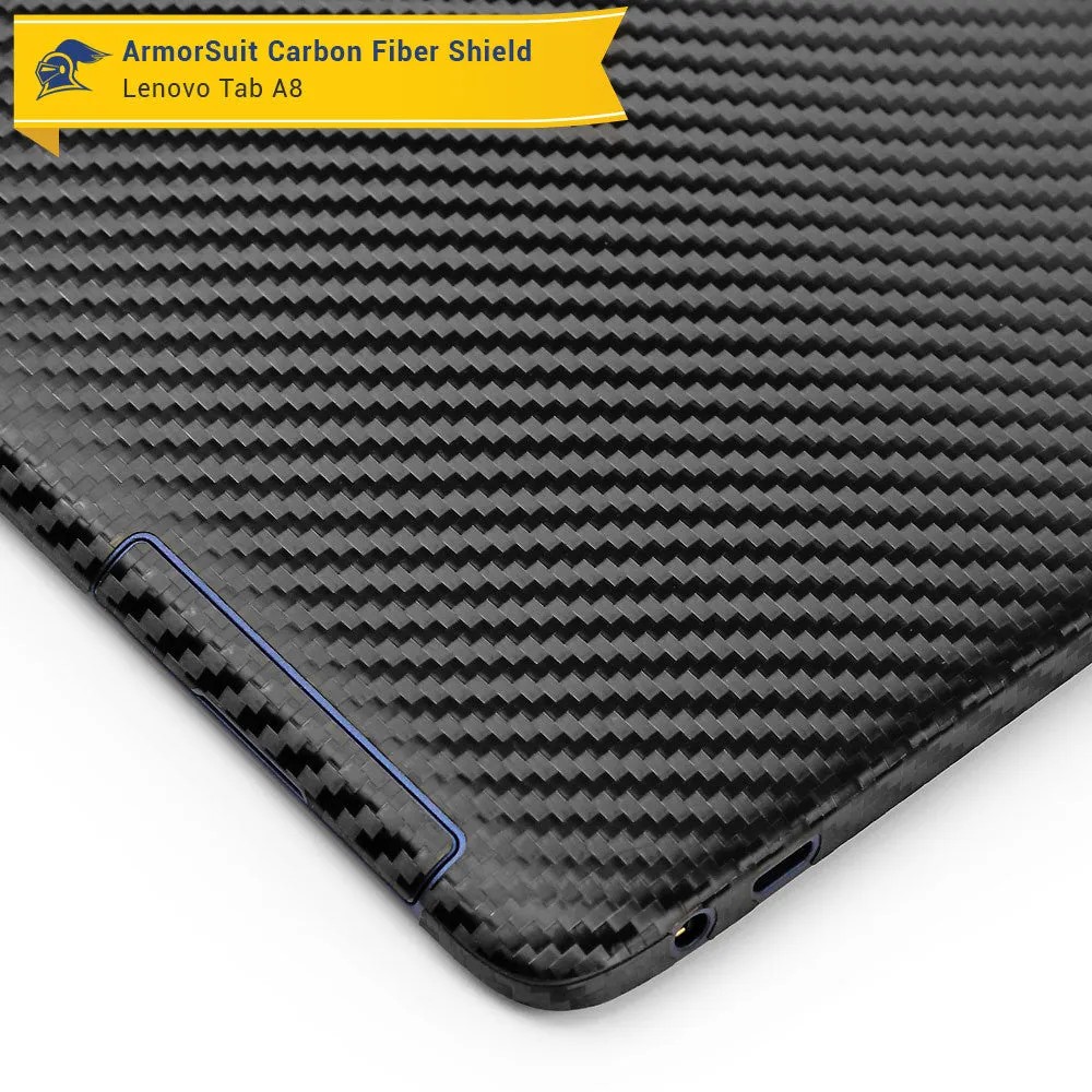 Lenovo Tab A8 Screen Protector   Black Carbon Fiber Film Protector