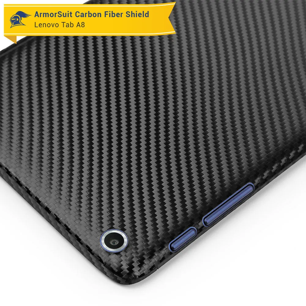 Lenovo Tab A8 Screen Protector   Black Carbon Fiber Film Protector