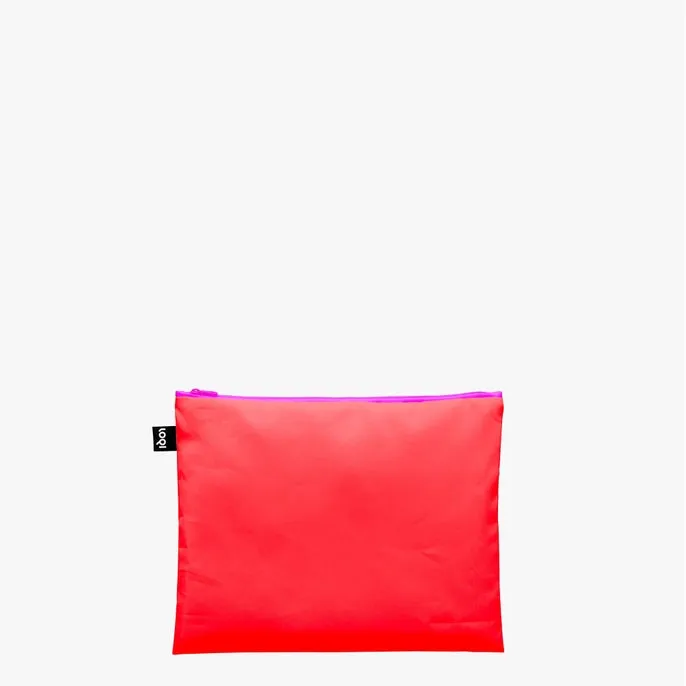 LOQI Bag: Neon Zip Pocket Set