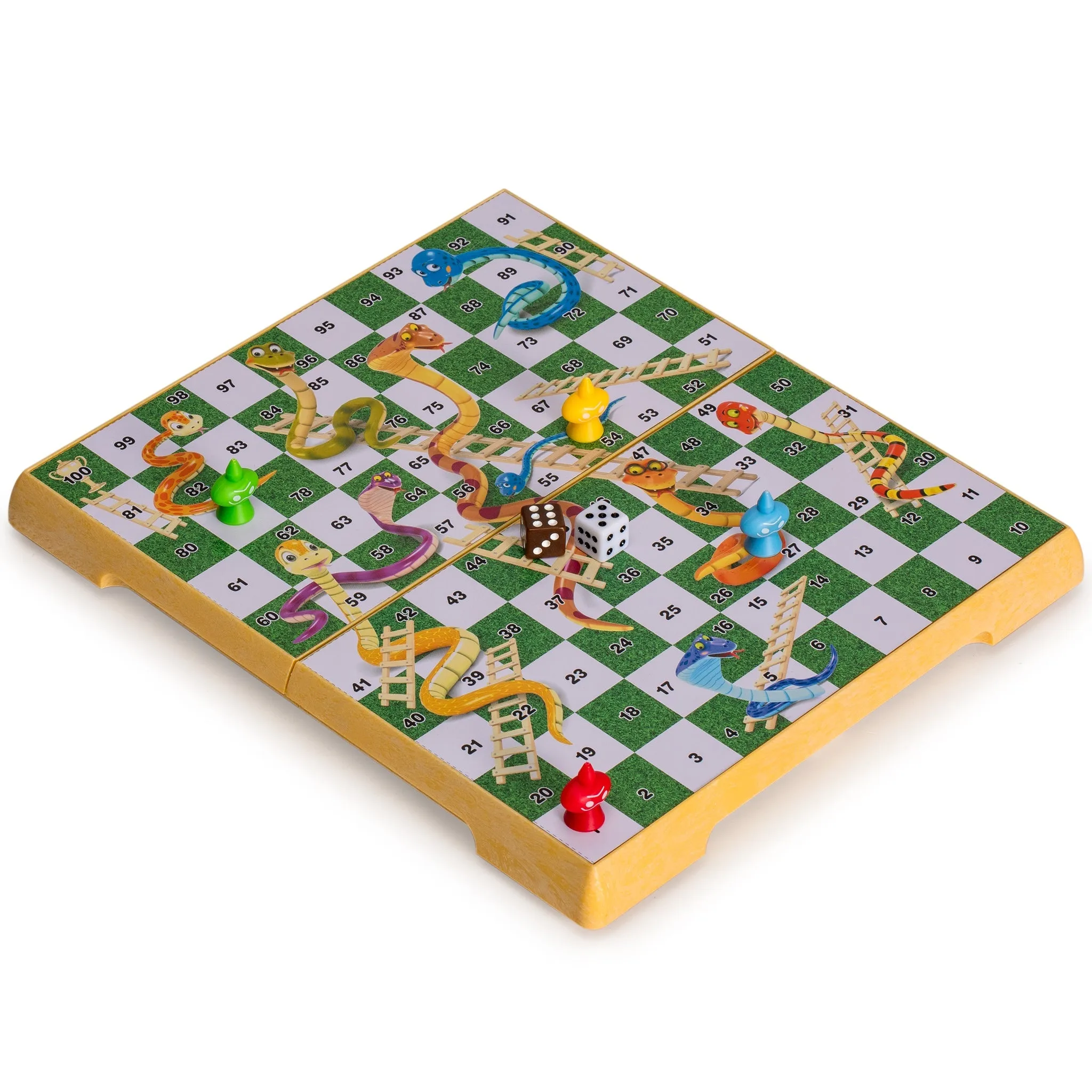 Magnetic Snakes and Ladders Board Game Set - 9.7"