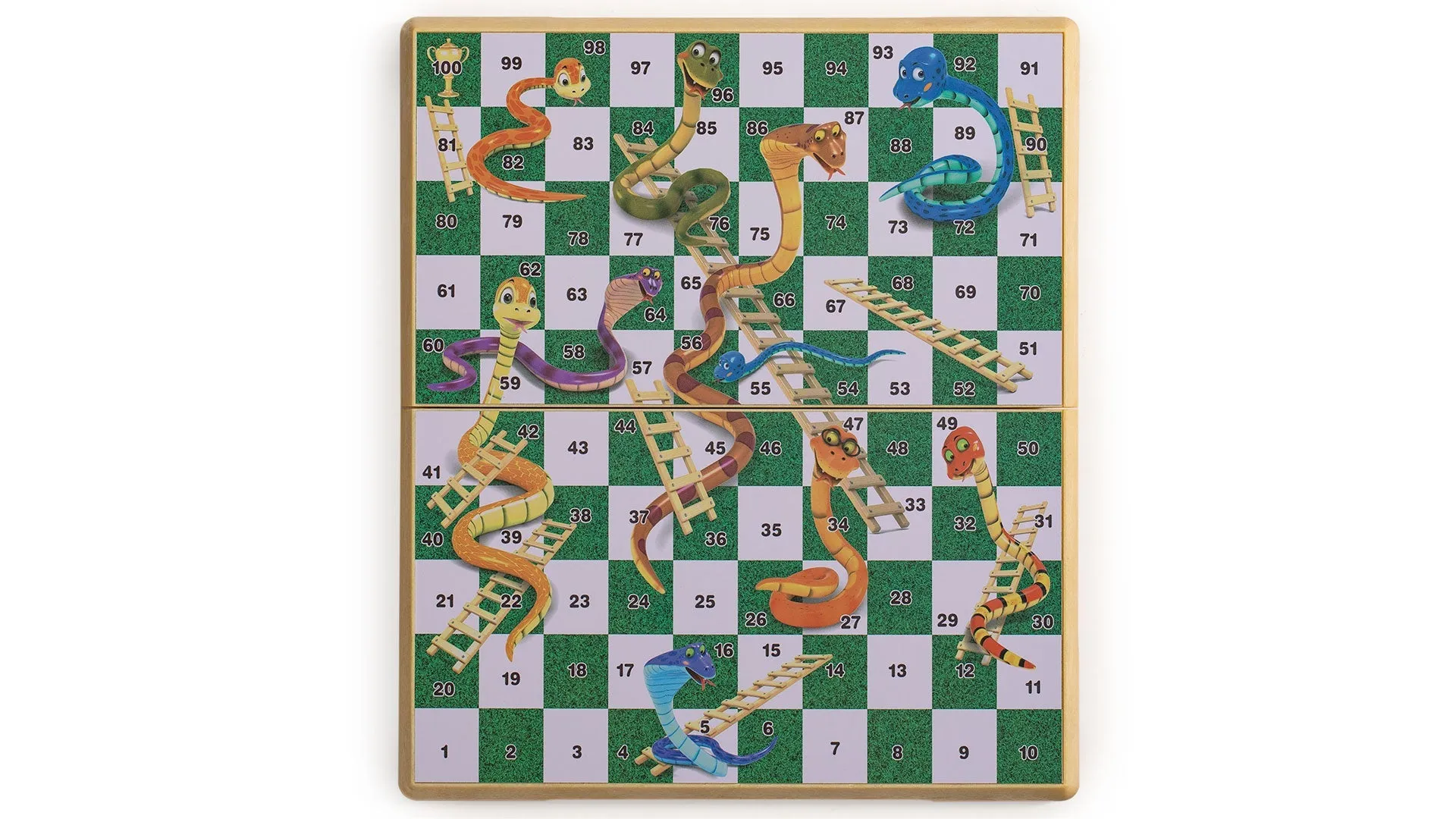 Magnetic Snakes and Ladders Board Game Set - 9.7"