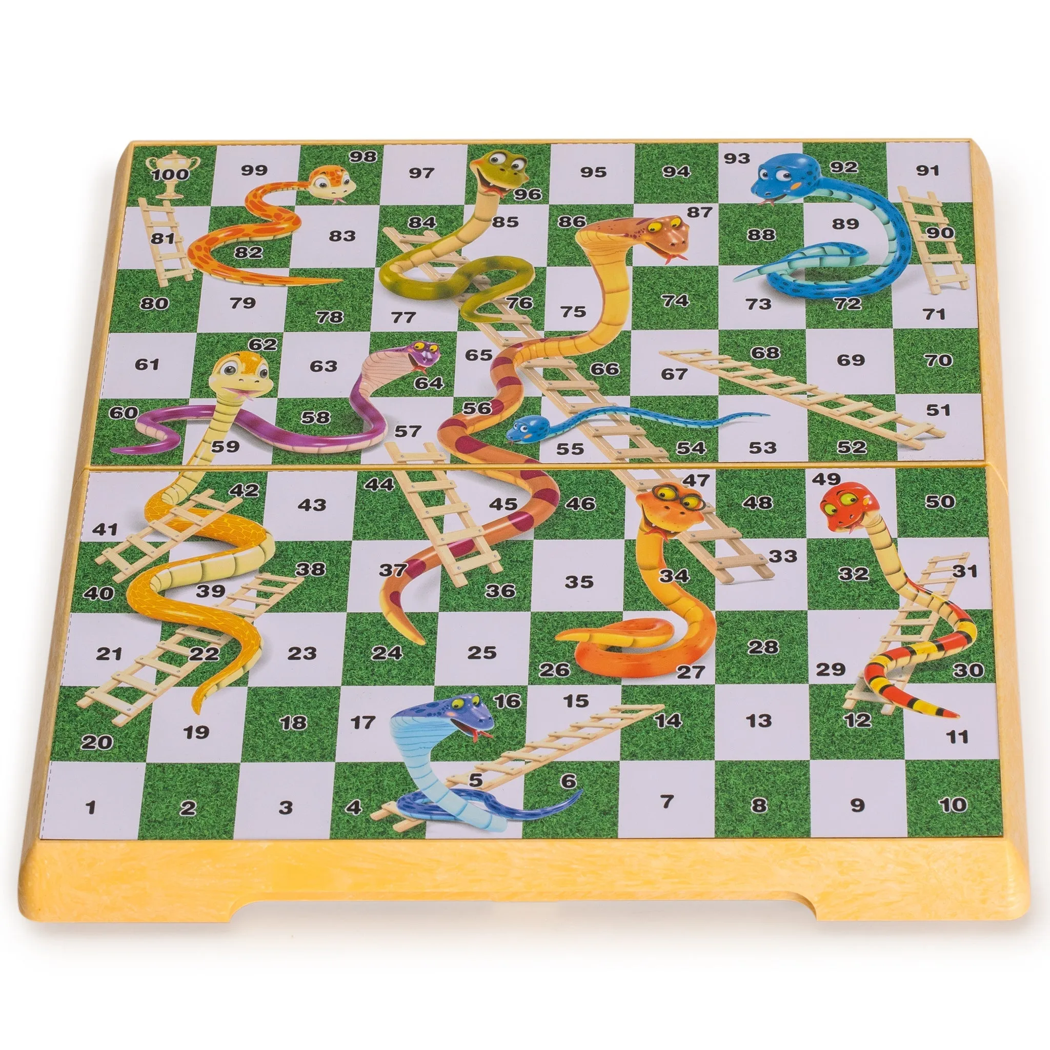 Magnetic Snakes and Ladders Board Game Set - 9.7"