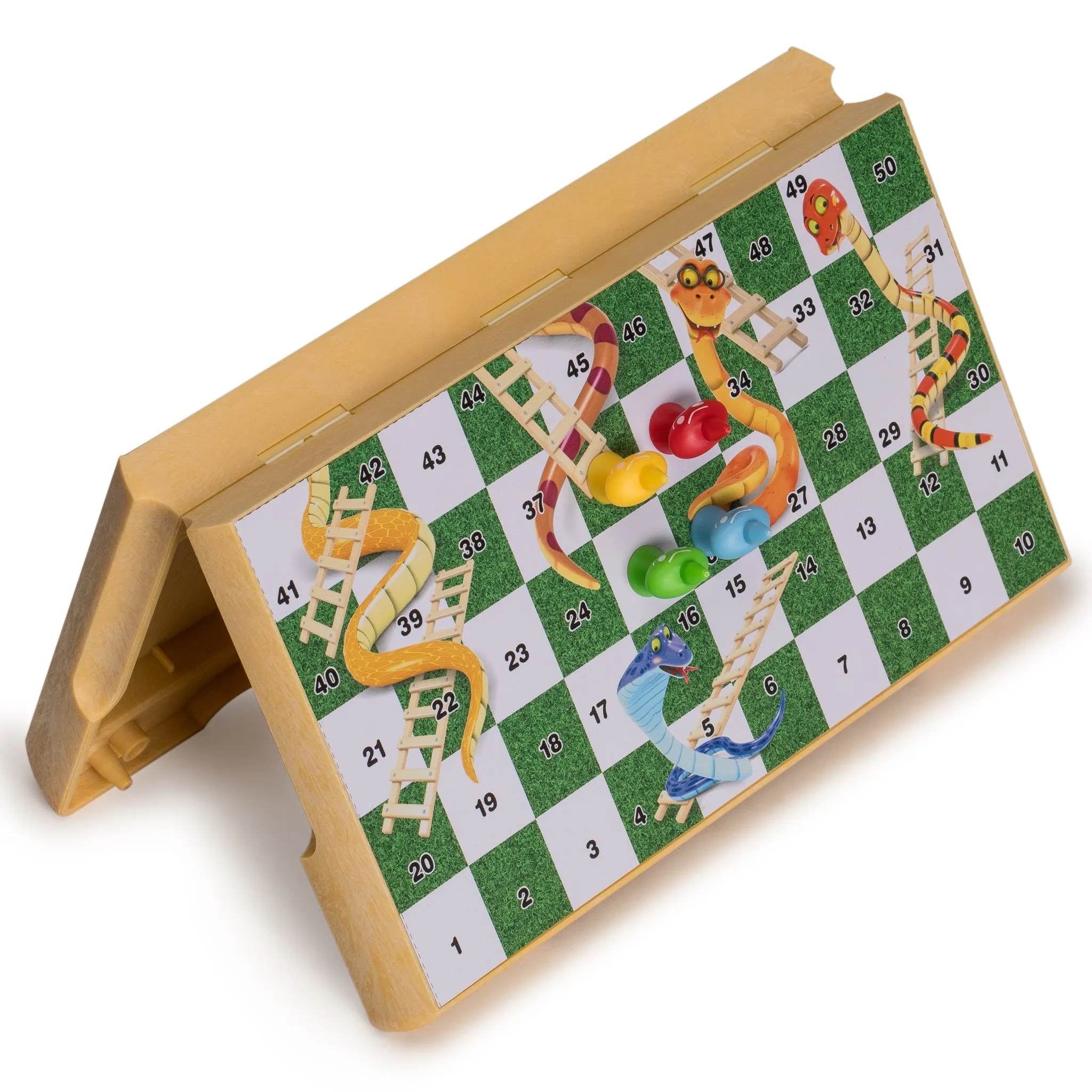 Magnetic Snakes and Ladders Board Game Set - 9.7"