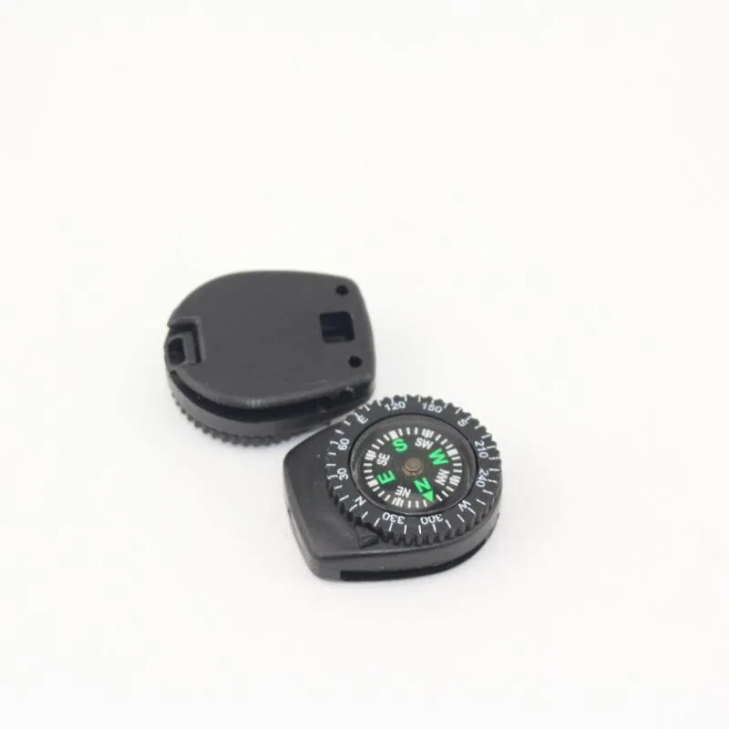 Mini Black Survival Compass Oil Filled Compass for Camping Hiking