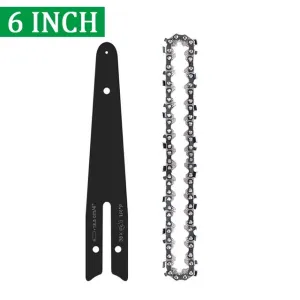 ONEVAN Set of steel chains and guides for electric saw 6/8 inches