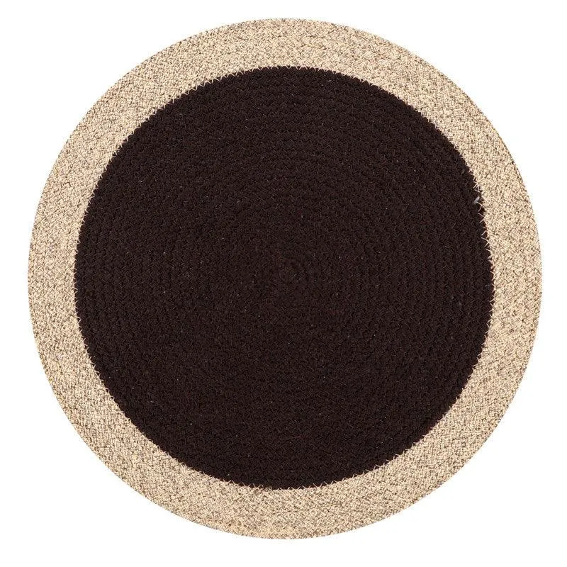 Polyster Round Coaster Set (1 PCS Set) Machine Washable Absorbent Size: 12 inch Diameter