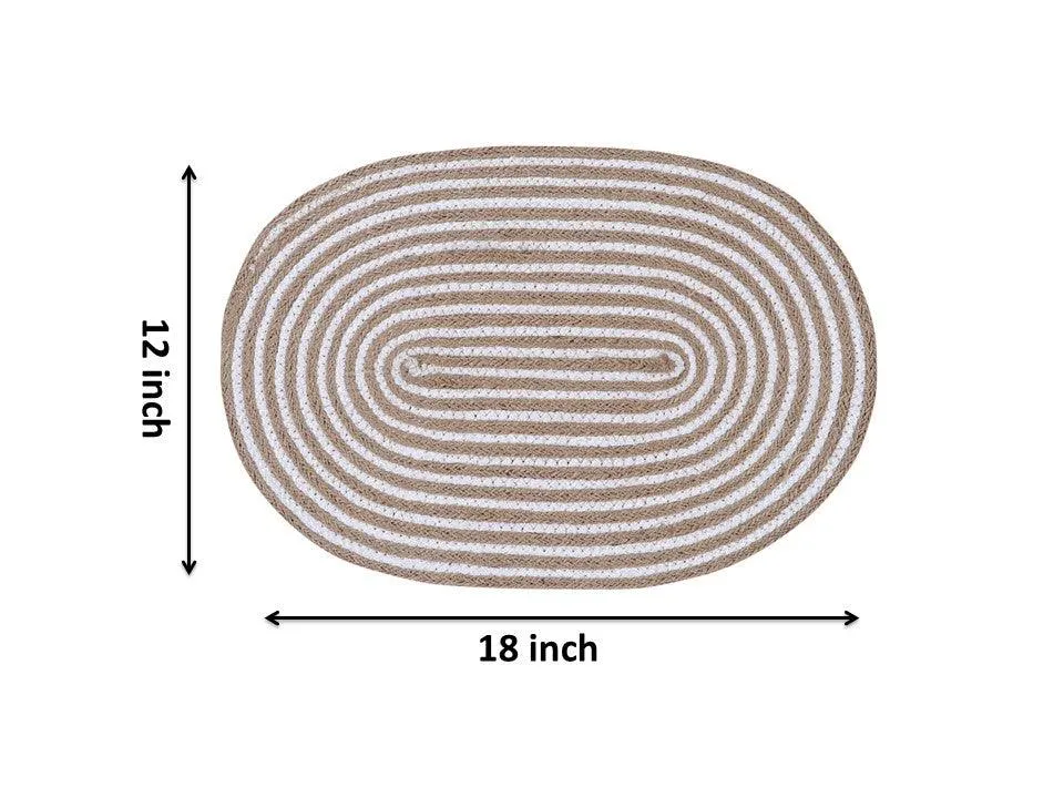 Polyster Round Coaster Set (1 PCS Set) Machine Washable Absorbent Size: 12*12 inch