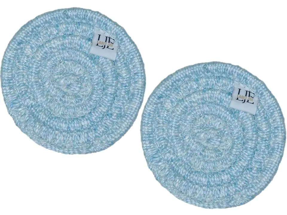 Polyster Round Coaster Set (6 PCS Set) Machine Washable Absorbent Size: 5 inch Diameter