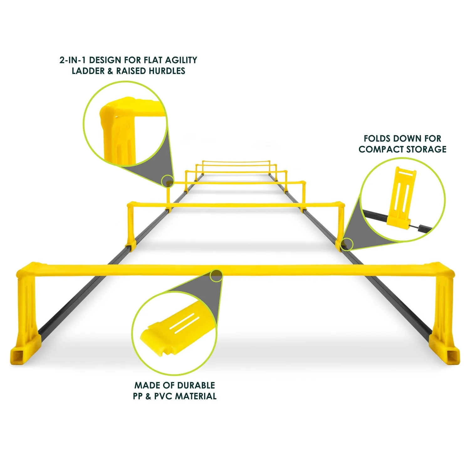 Raised Agility Ladder 6 Rungs