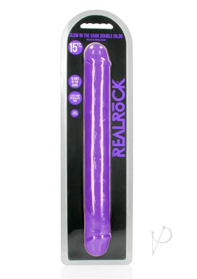 Realrock Dbl Dong Gitd 15 Purple