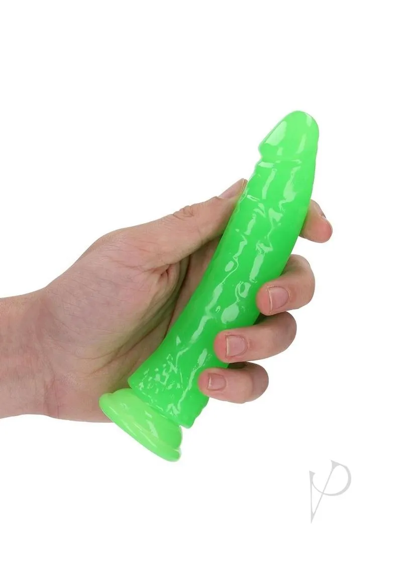 Realrock Slim Dildo 6 Gitd Green