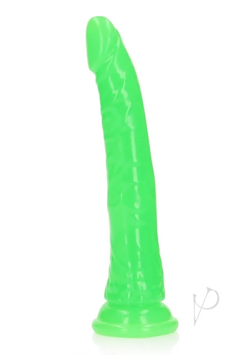 Realrock Slim Dildo 9 Gitd Green