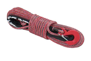 Rough Country DHTPRS116 Winch Cable & Synthetic Rope - Synthetic, 16,000 lbs. Pull Rating, 85 ft. Line Length3/8 in. Line Diameter, Red and Gray