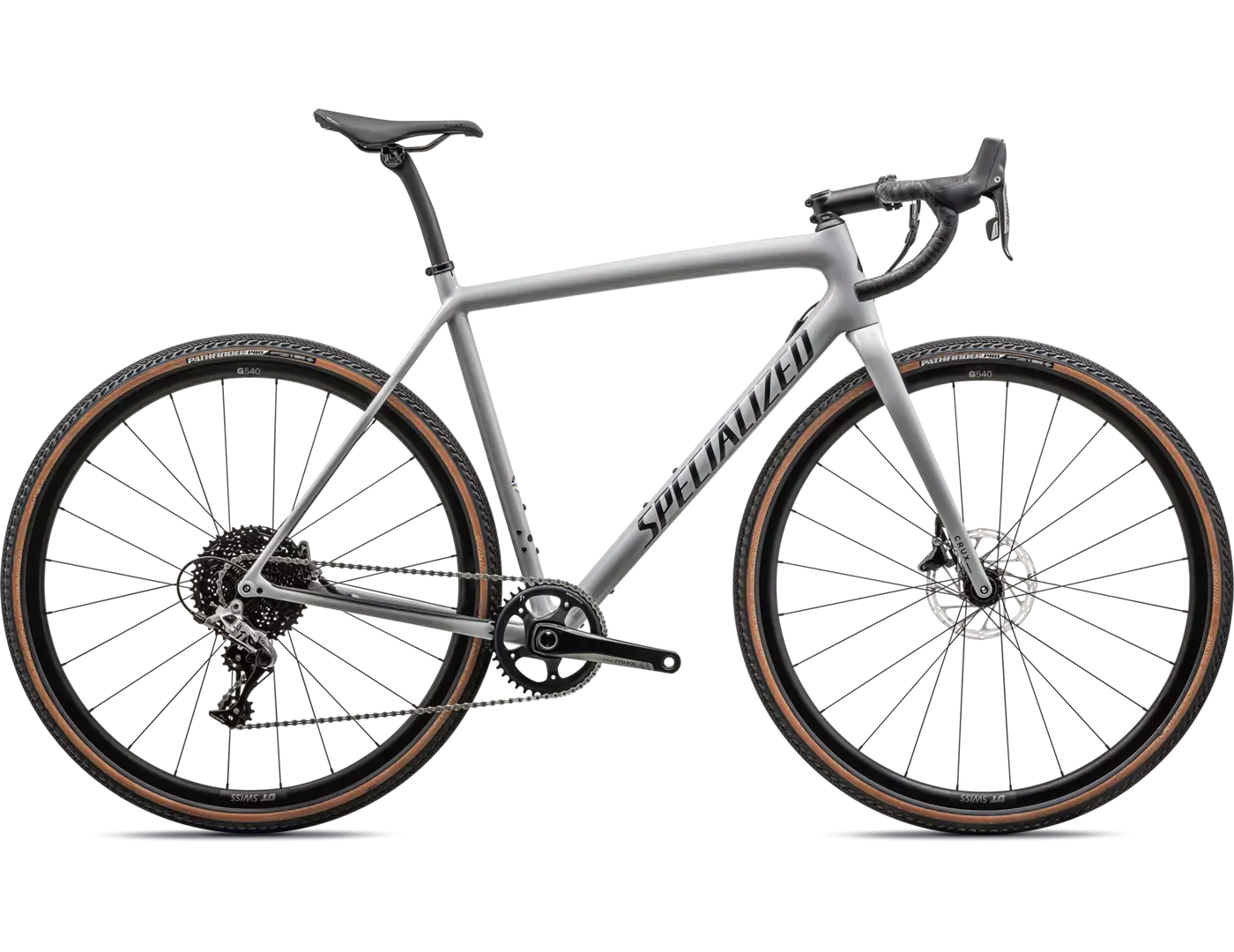 SPECIALIZED CRUX Comp Complete Bike Gravel Sram Rival - GLOSS DOVE GREY/METALLIC NAVY