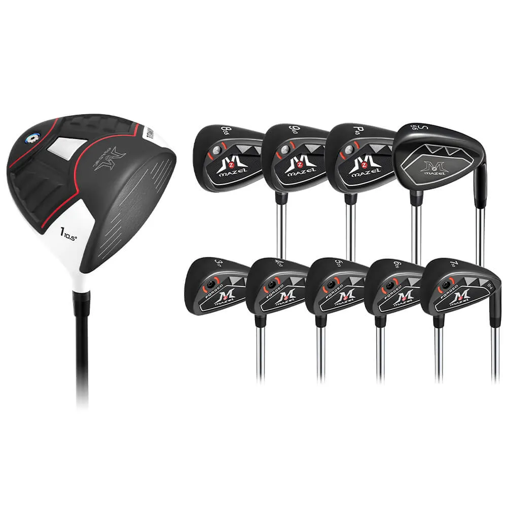 Titanium Golf Drivers Black   Golf Iron Set Right Handed