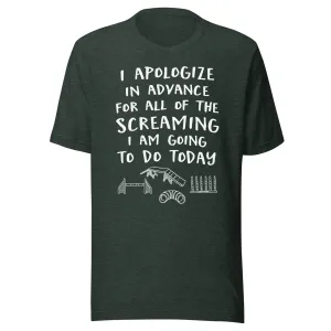 unisex t-shirt: apologize (agility)