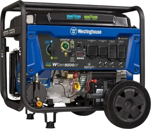 Westinghouse WGen9500DF Generator 9500W/12500W 50 Amp Remote Start Dual Fuel New